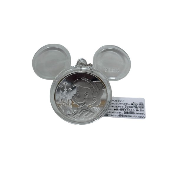 Tokyo Disney Sea 2005 Commemorative Coin Pinocchio Christmas Souvenir Keychain i - Picture 7 of 8